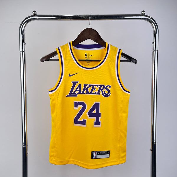Kids  Lakers Yellow No.24 Kobe