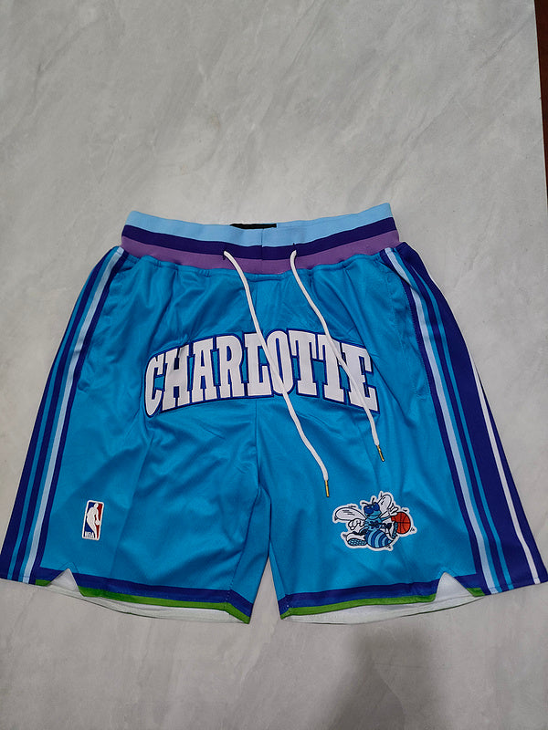 Hornets Classic Blue Pocket Shorts S-XXL
