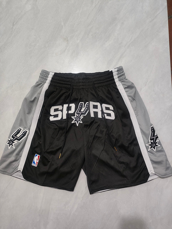 San Antonio Spurs  Black Regular Pocket Shorts
