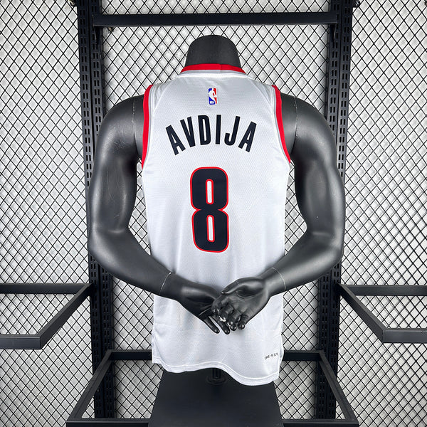 23 season Portland Blazers home white 8  AVDIJA