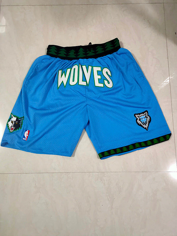 Timberwolves Light Blue Jaston Vintage Pocket Shorts