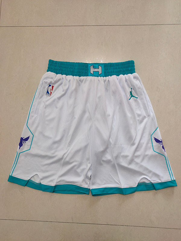 Hornets White Side 2 Pocket Shorts