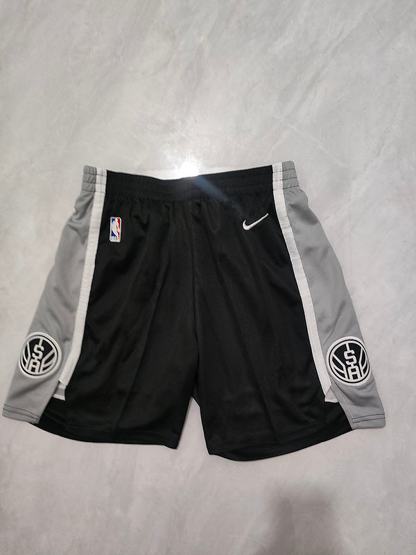 Kids Spurs Black Shorts S-XXL