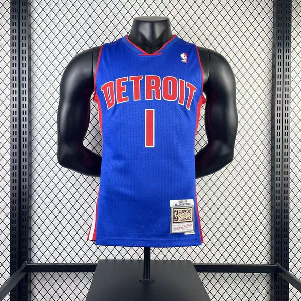 _MN Fan Edition Hot Pressed Vintage Jersey The Pistons 2008-09 Sea