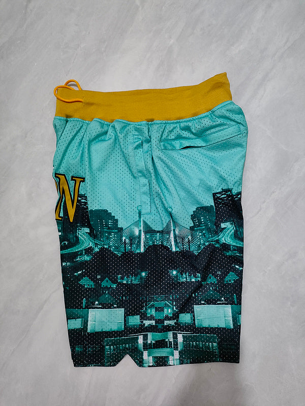 Celtics Light Green Pocket Shorts