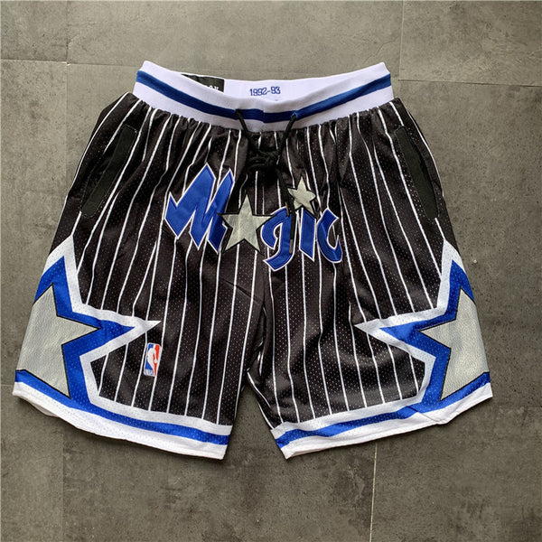 Magic JUST DON Co branded Pants Black Vertical Strips