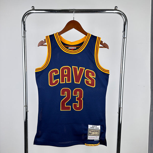 MN Hot Pressed Retro Jersey SW Cavaliers Season 15-16 CAVS No. 23 Jame