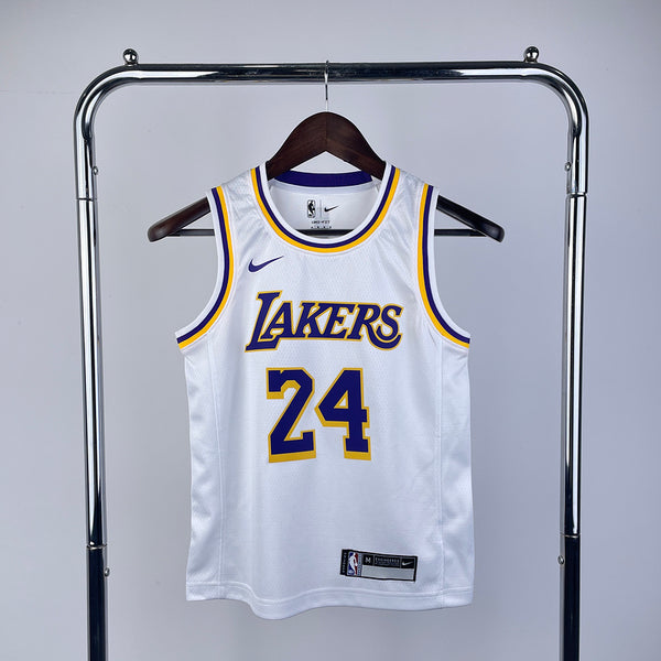 Kids  Lakers White No.24 Kobe